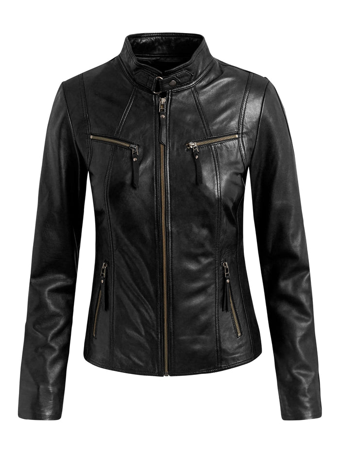 btfcph Klassisk biker læderjakke