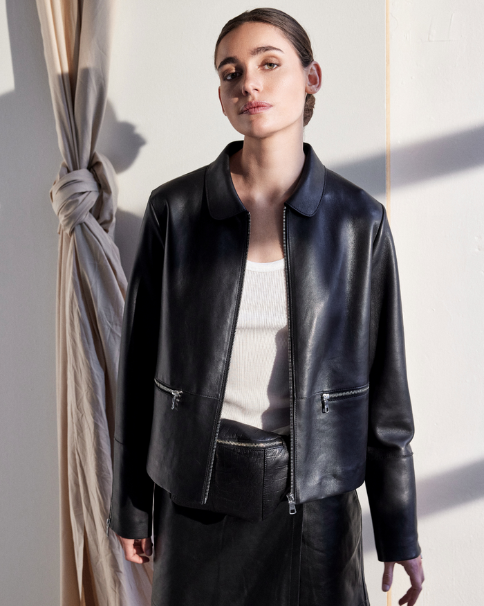 Btfcph Klassisk Læderjakke