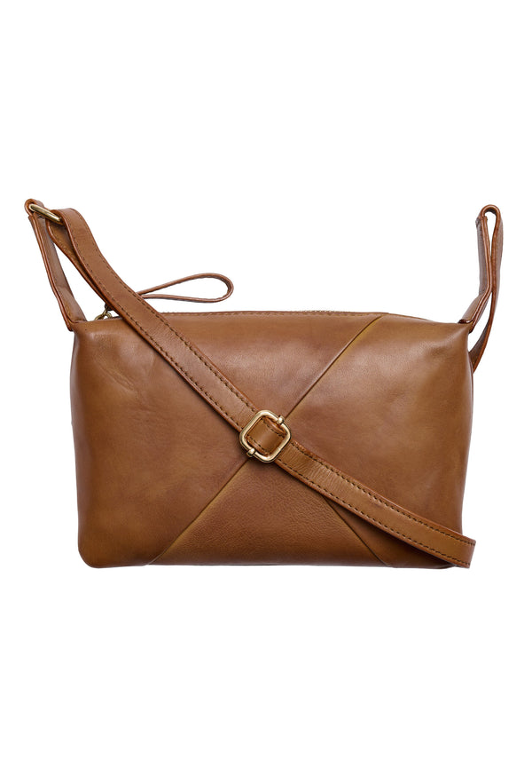 btfcph Klassisk lædertaske med dekorative folder