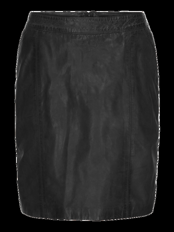 btfcph Kort pencilnederdel i læder