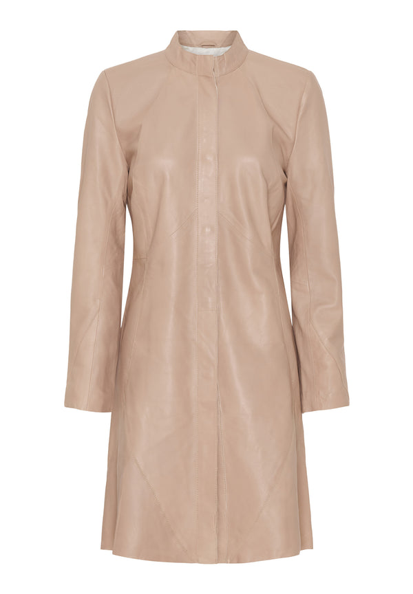 btfcph Lang læderjakke