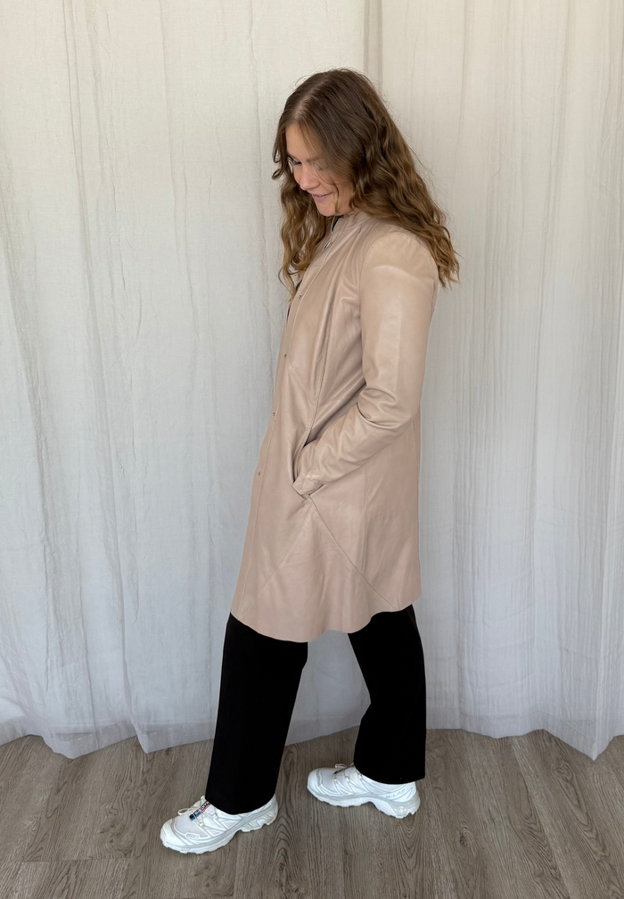 Btfcph Lang Læderjakke - KOLLEKTIONSSALG