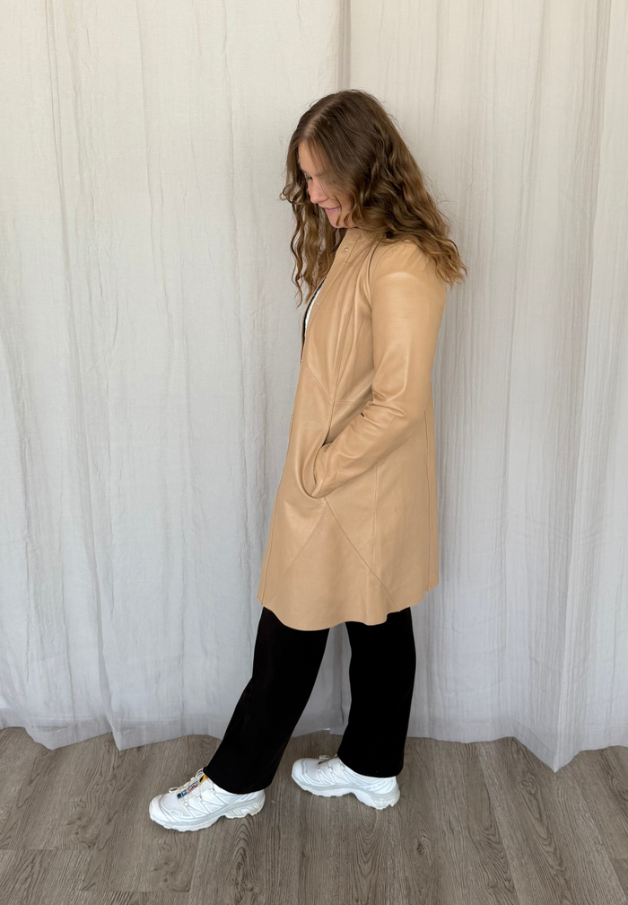 Btfcph Lang Læderjakke - KOLLEKTIONSSALG