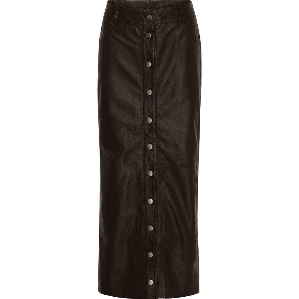 btfcph Lang skindnederdel med knapper