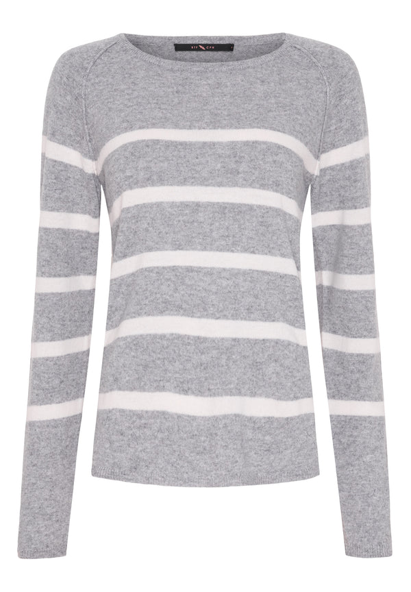 btfcph Stribet pullover i cashmere blanding