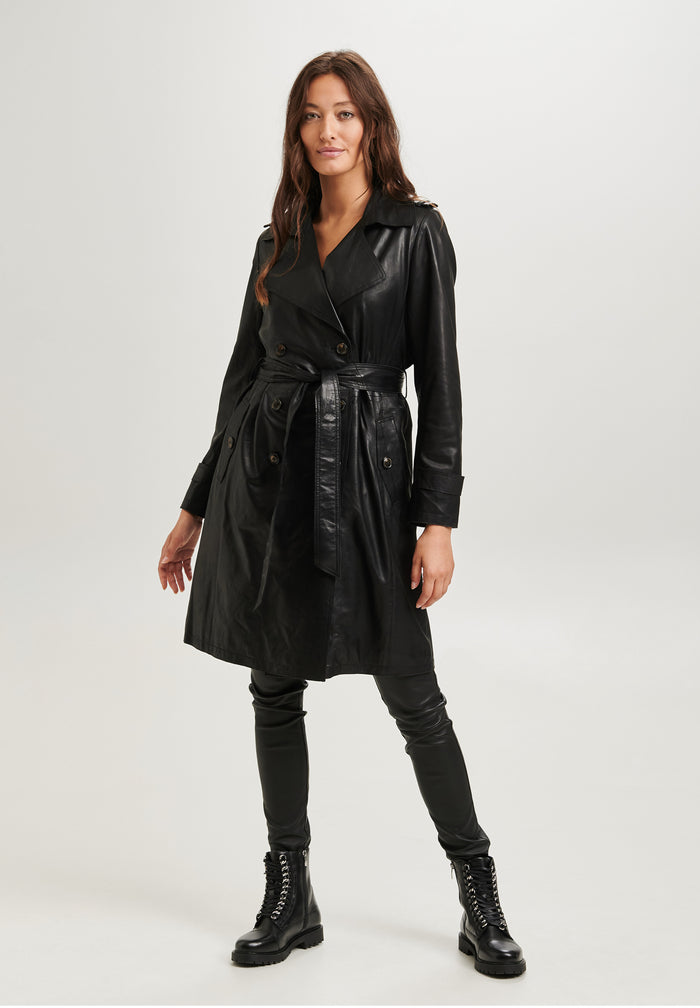 Btfcph Trenchcoat I Læder