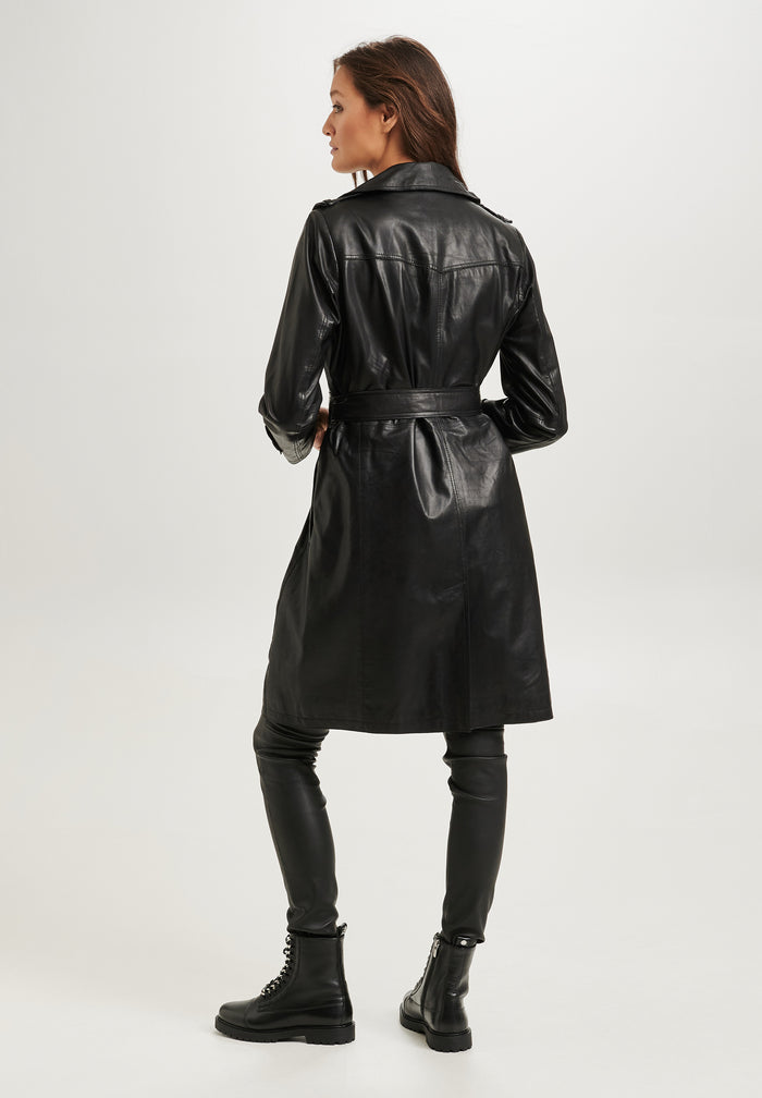 Btfcph Trenchcoat I Læder