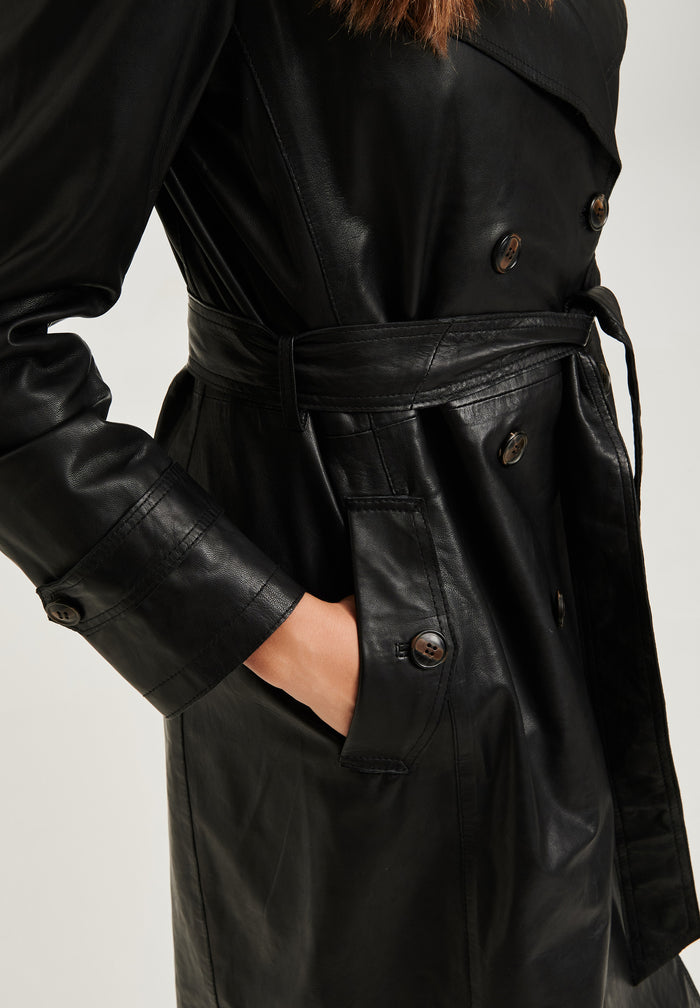 Btfcph Trenchcoat I Læder