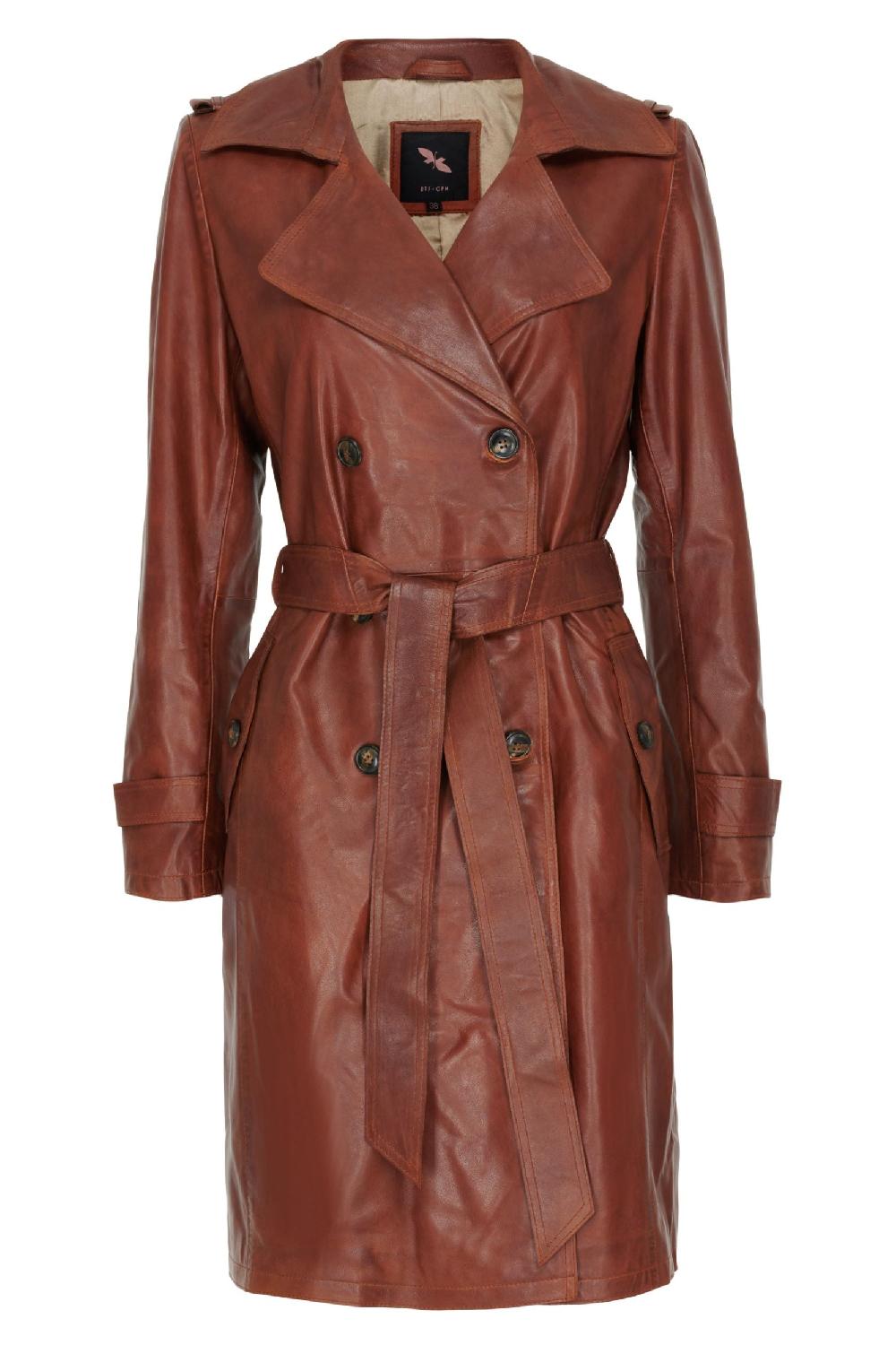 btfcph Trenchcoat i læder