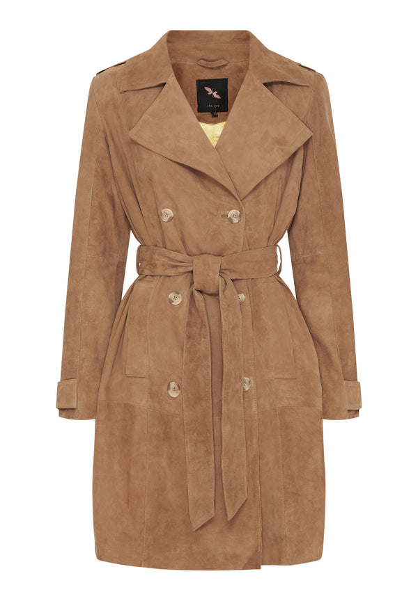btfcph Trenchcoat i ruskind
