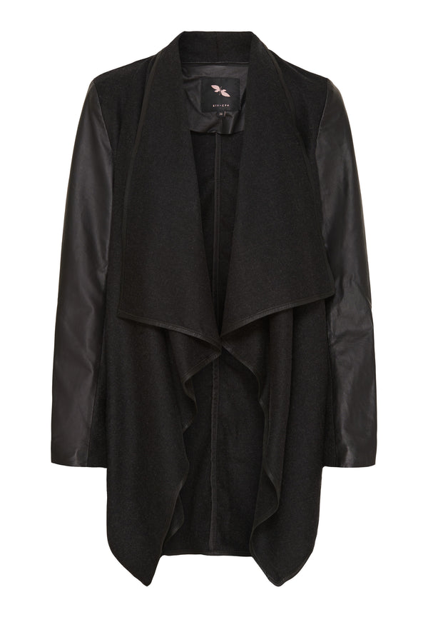 btfcph Uld cardigan med læder