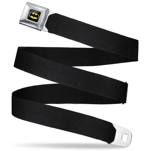 buckle down Batman Full Color Black/Yellow Seatbelt Belt - Black Webbing