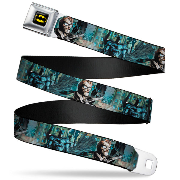 buckle down Batman Full Color Black/Yellow Seatbelt Belt - The New 52 Detective Comics Issue #1 Batman & James Gordon Scene Webbing