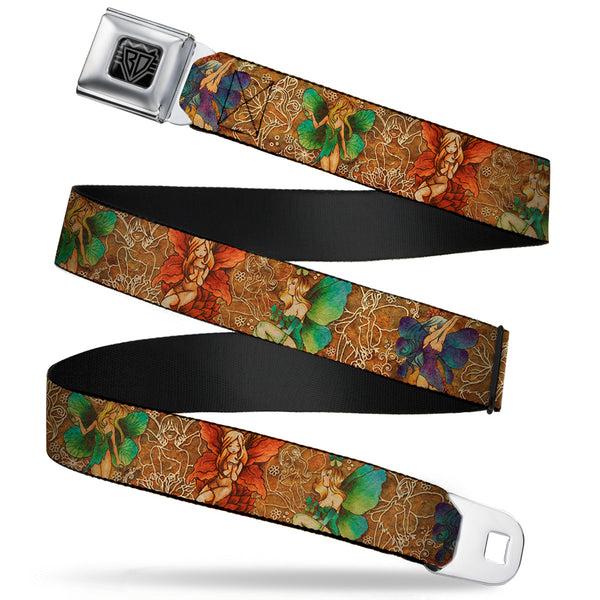 buckle down BD Wings Logo CLOSE-UP Full Color Black Silver Seatbelt Belt - TJ-Fairy Nail Biter Webbing