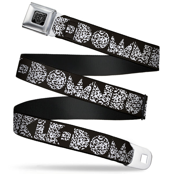 buckle down BD Wings Logo CLOSE-UP Full Color Black Silver Seatbelt Belt - BUCKLE-DOWN Shapes Black/Camo White/Black Webbing