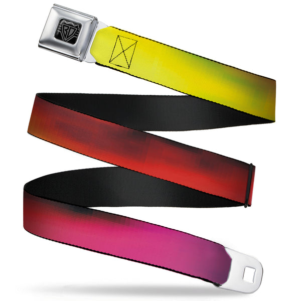 buckle down BD Wings Logo CLOSE-UP Full Color Black Silver Seatbelt Belt - BD Psychedelic Webbing