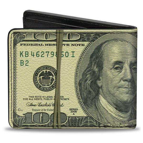 Buckle Down Bi-Fold Wallet - 100 Dollar Bill Series 2006 W Rubberband