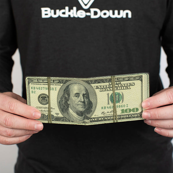 Buckle Down Bi-Fold Wallet - 100 Dollar Bill Series 2006 W Rubberband