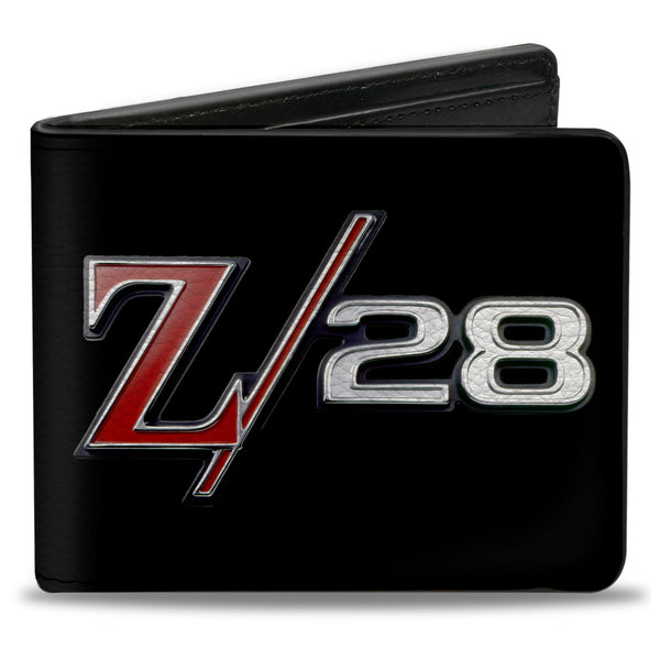 buckle down Bi-Fold Wallet - 1969 Camaro Z 28 Emblem Black Silvers Red