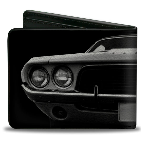 Buckle Down Bi-Fold Wallet - 1976 Challenger Black & White