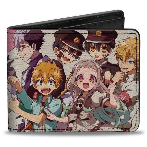 buckle down Bi-Fold Wallet - After School Hanako-Kun 13 Character Group Poses Stacked White
