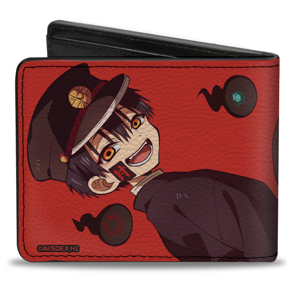Buckle Down Bi-Fold Wallet - AFTER-SCHOOL HANAKO-KUN Hanako Poses And Title Logo Red