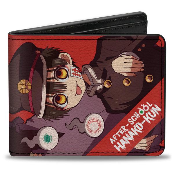 buckle down Bi-Fold Wallet - AFTER-SCHOOL HANAKO-KUN Hanako Poses and Title Logo Red
