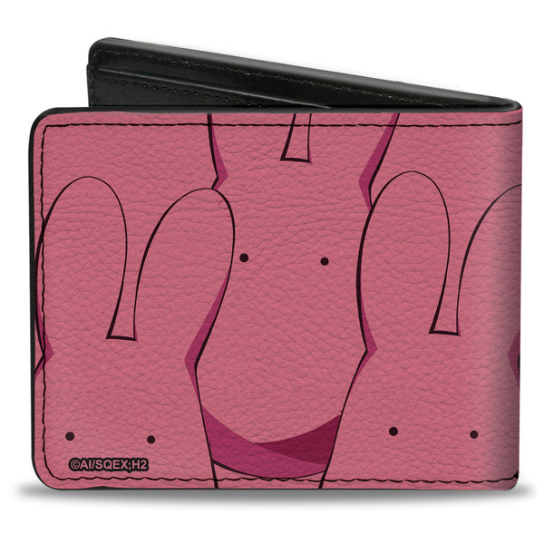 Buckle Down Bi-Fold Wallet - AFTER-SCHOOL HANAKO-KUN Mokke Stacked And Title Logo Pinks