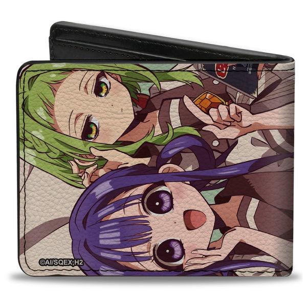 Buckle Down Bi-Fold Wallet - AFTER-SCHOOL HANAKO-KUN Three Character Group Pose And Title Logo