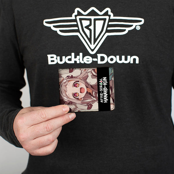 Buckle Down Bi-Fold Wallet - AFTER-SCHOOL HANAKO-KUN Three Character Group Pose And Title Logo