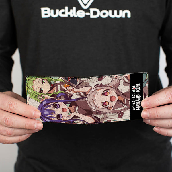 Buckle Down Bi-Fold Wallet - AFTER-SCHOOL HANAKO-KUN Three Character Group Pose And Title Logo