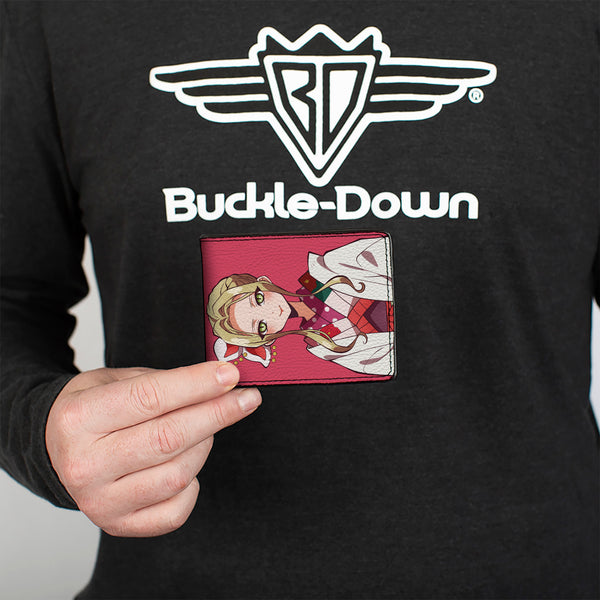 Buckle Down Bi-Fold Wallet - AFTER-SCHOOL HANAKO-KUN Yako Pose And Title Logo Pink