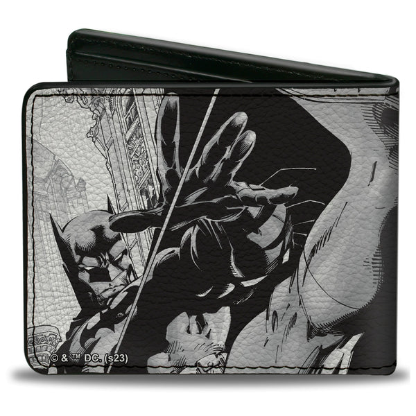 Buckle Down Bi-Fold Wallet - Batman Jim Lee Hush Chain And Grappling Hook Pencils White/Black