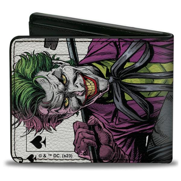 Buckle Down Bi-Fold Wallet - Batman Versus Joker Three Jokers Spade Card Comic Book Cover