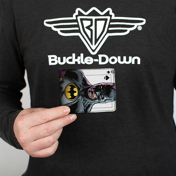 Buckle Down Bi-Fold Wallet - Batman Versus Joker Three Jokers Spade Card Comic Book Cover