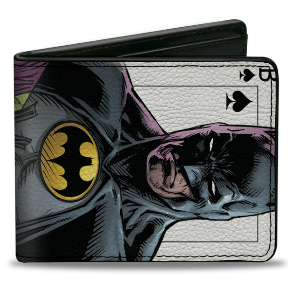 buckle down Bi-Fold Wallet - Batman Versus Joker Three Jokers Spade Card Comic Book Cover