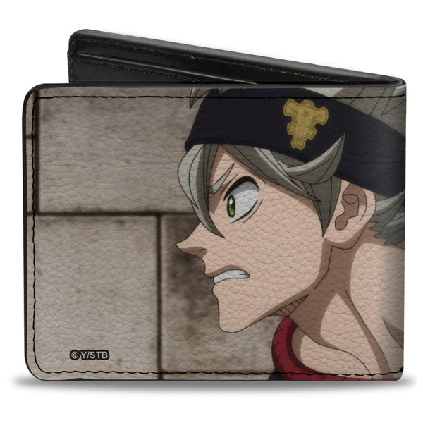 Buckle Down Bi-Fold Wallet - BLACK CLOVER Asta Profile Pose And Title Logo