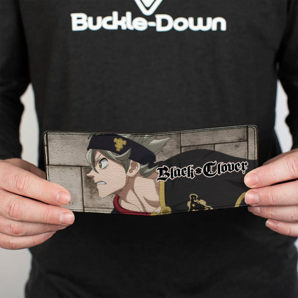 Buckle Down Bi-Fold Wallet - BLACK CLOVER Asta Profile Pose And Title Logo