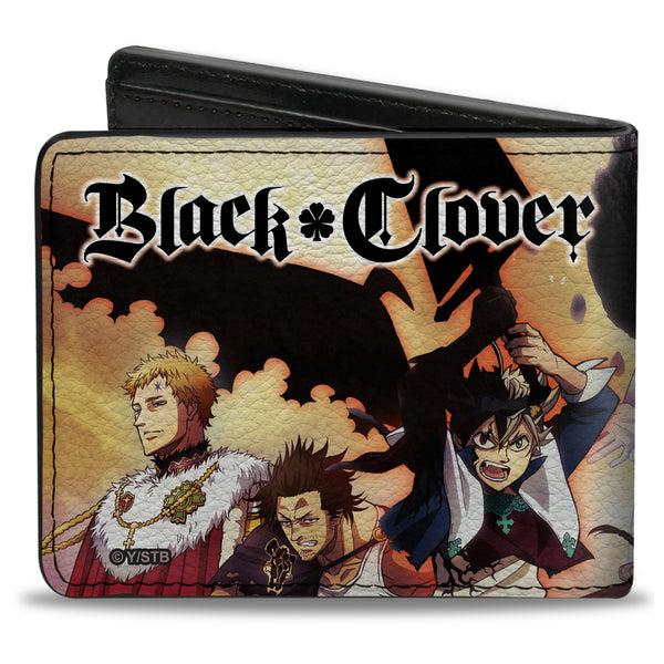 Buckle Down Bi-Fold Wallet - BLACK CLOVER Character Collage And Title Logo