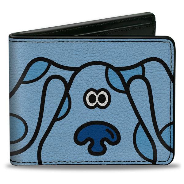 buckle down Bi-Fold Wallet - Blue's Clues Blue Face + Paw Print Blues