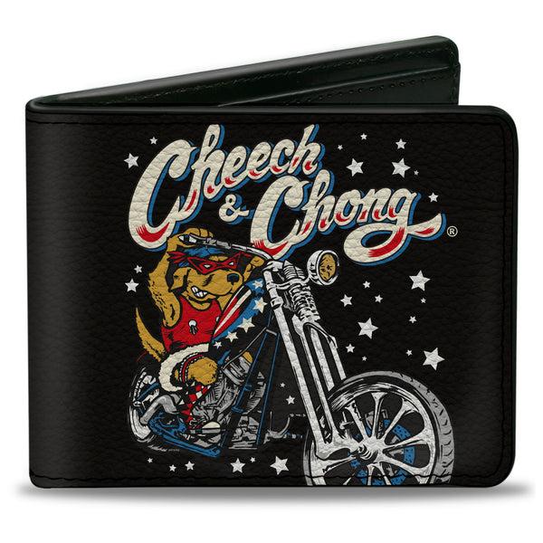 buckle down Bi-Fold Wallet - CHEECH & CHONG Americana Stunt Dog Pose Black