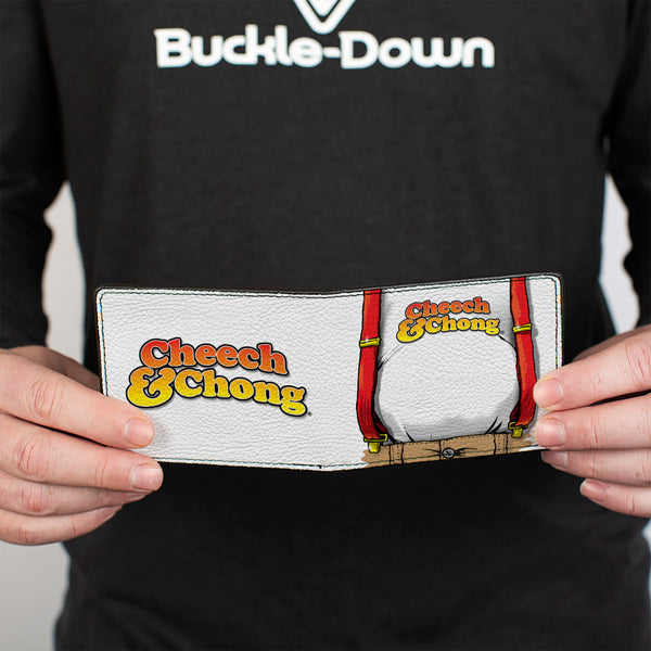 Buckle Down Bi-Fold Wallet - CHEECH & CHONG Cheech Character Close-Up White/Red