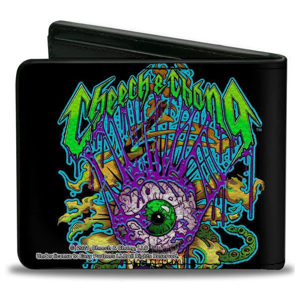 Buckle Down Bi-Fold Wallet - CHEECH & CHONG Earache My Eye Trip Black Multi Color