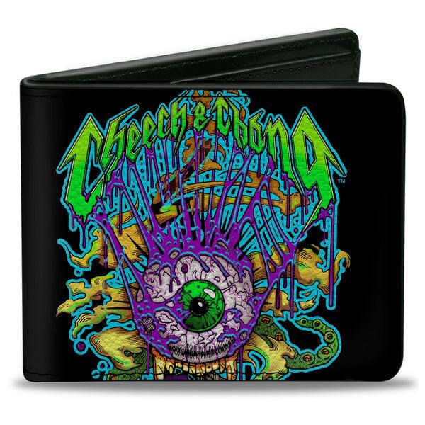 buckle down Bi-Fold Wallet - CHEECH & CHONG Earache My Eye Trip Black Multi Color