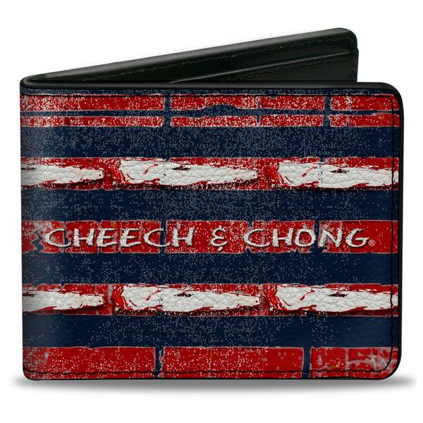 buckle down Bi-Fold Wallet - CHEECH & CHONG Sombrero and Joints Flag