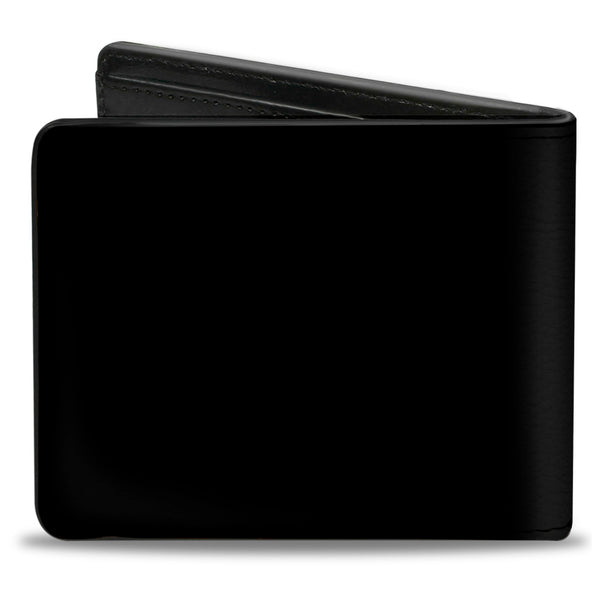 Buckle Down Bi-Fold Wallet - Chevrolet Impala Deer Emblem Black Silver