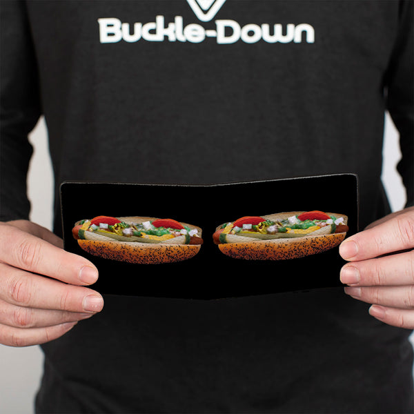 Buckle Down Bi-Fold Wallet - Chicago Style Hot Dog Vivid