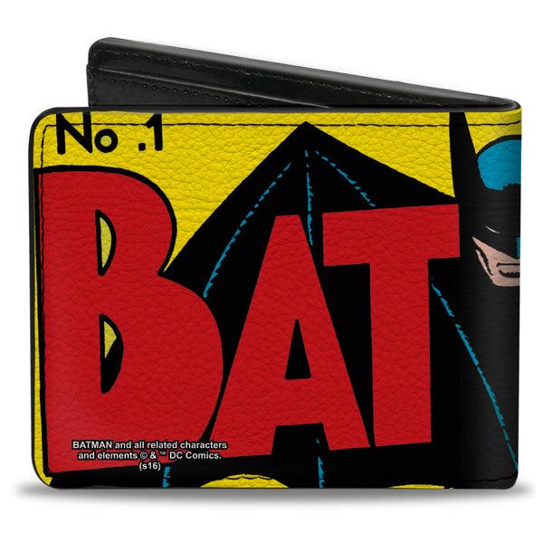 Buckle Down Bi-Fold Wallet - Classic BATMAN Issue #1 Robin & Batman Logo CLOSE-UP Cover Pose