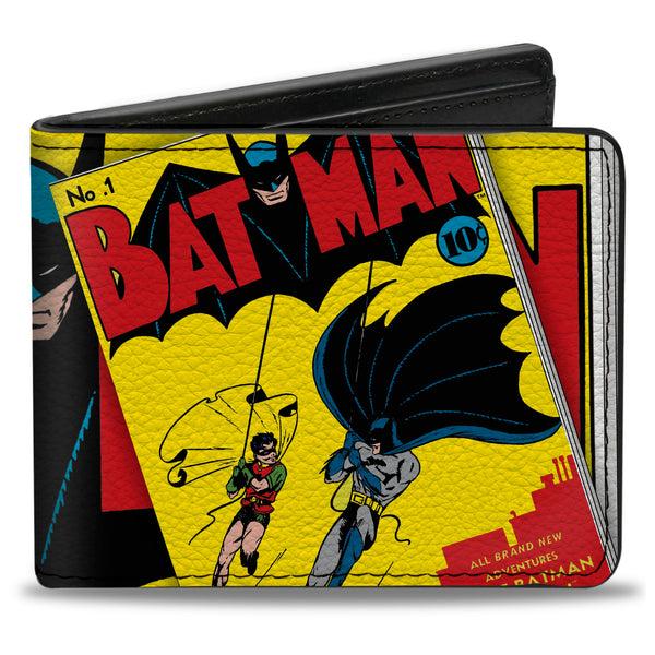 buckle down Bi-Fold Wallet - Classic BATMAN Issue #1 Robin & Batman Logo CLOSE-UP Cover Pose