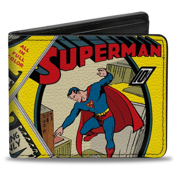 buckle down Bi-Fold Wallet - Classic SUPERMAN #1 Flying Cover Pose
